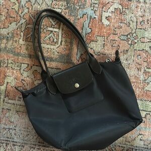 Longchamp la pliage medium Nylon Black Tote Bag